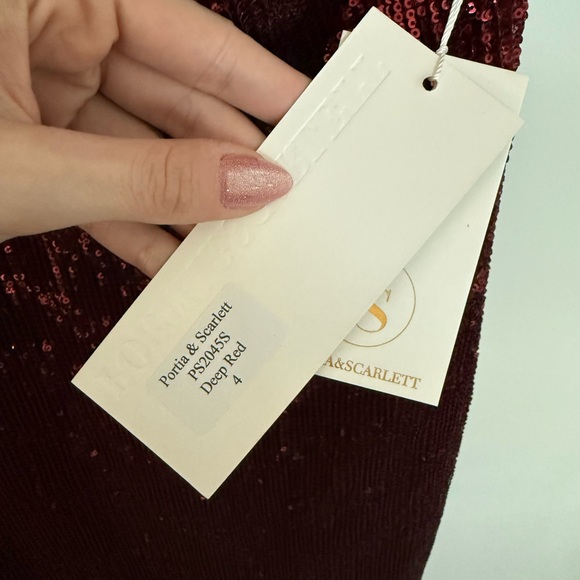 NWT Size 4 Portia and Scarlett PS2045 in Deep Red - Picture 7 of 8